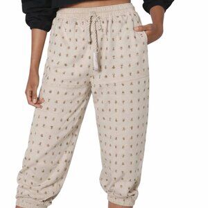 Cleobella Benny Jogger XS Organic Printed Tassel Drawstring Pants